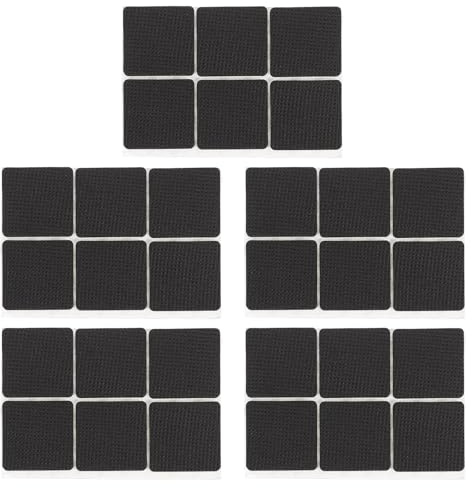 PRETYZOOM 54pcs Non-Slip Furniture Gliders and Anti-Skid Table Feet Mats Eva Thickened Square Pads 45x45x3mm Floor Protection for Chairs and Tables Noise Reduction