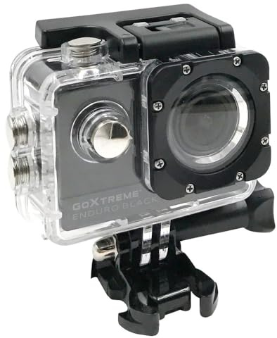 GoXtreme Enduro Black Action Kamera (4K, Real 2, 7K@30fps, FullHD bis 60fps, inkl. Fernbedienung, 2/5cm Display, WiFi) Schwarz