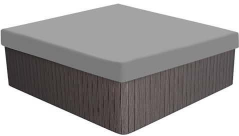 PATIKIL 85.8x85.8x11.8 inch Square Hot Tub Cover, 210D Oxford Waterproof Dustproof SPA Cover Protector Patio Furniture Covers for Hot Tub Outdoor Indoor, Gray