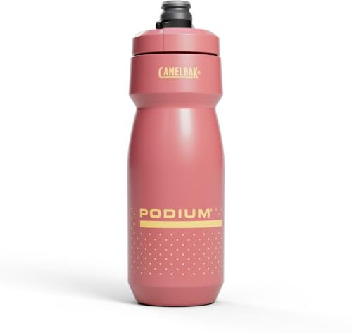 Camelbak PODIUM 710ml – bike bottle – self-sealing cap – leak-proof – BPA-free – easy handling – optimal cage fit – Coral Sunset, size: OS