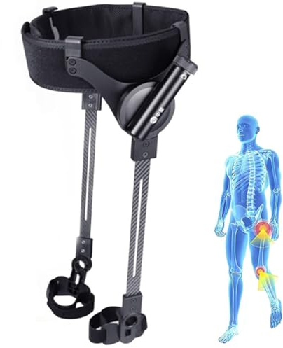 Ayuda ergonómica para caminar que reduce el esfuerzo al 50%. Ayuda biónica para caminar, entrenamiento de piernas y levantamiento de piernas. Ideal para rehabilitación de accidentes,Both Legs-M