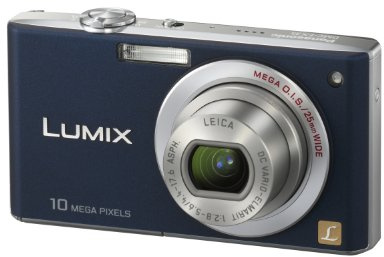 Panasonic Lumix DMC-FX35 Digital Camera 10.1MP with 4x Wide Angle MEGA Optical Image Stabilized Zoom 2.5-Inch Display Silver (Renewed)