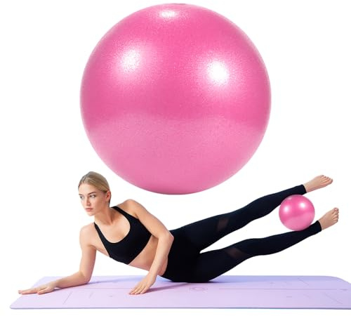 GOGO Palla da Ginnastica per Fisioterapia, Palla Pilates 9 Pollici Mini Palle Yoga per Stabilità, Equilibrio, Barre, Esercizi per Il Core e Allungamento