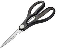 Tefal Cocina Comfort - Tijeras con hoja de 9 cm de largo y hoja de acero inoxidable, color negro