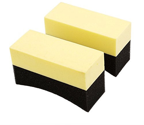 dragonaur 2 spugne per pulizia pneumatici auto, ceretta, lucidatura