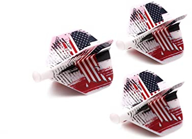 CUESOUL TERO AK4 Dart Flights Standard Shape US Flag Design