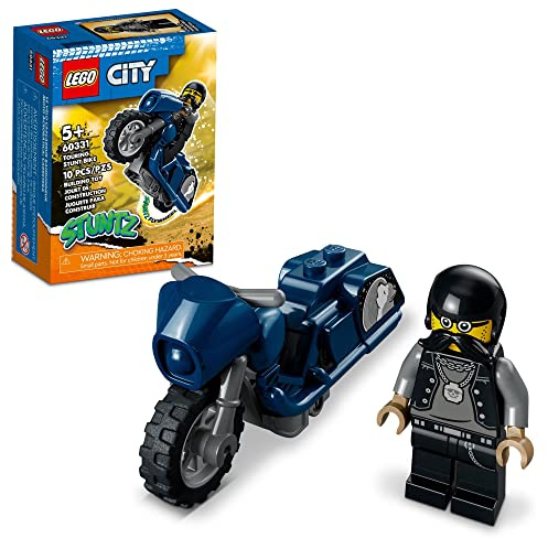 LEGO City Stuntz Touring Stunt Bike 60331 Building Toy Set; Flywheel-Powered Bike for Boys, Girls, and Kids Ages 5+ (10 Pieces)