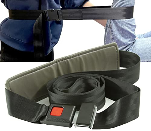 NICHOY Black Joint Mobilization Belt, Adjustable Support Belt for Physical Therapy, Rehabilitation,Gait Belts Traction Chiropractic Flexion Mobilisation(Color:A)