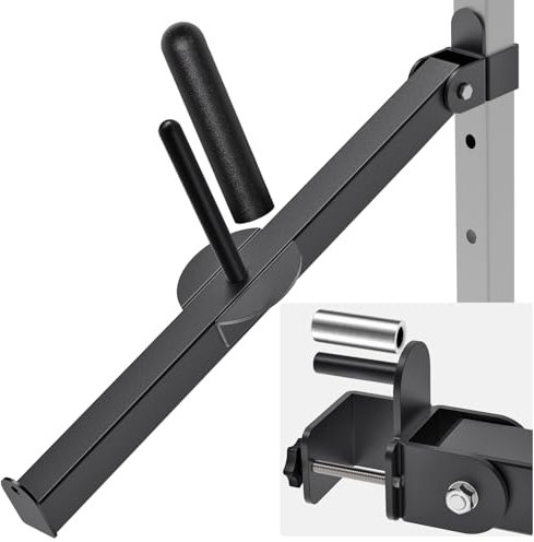 Kipika Belt Squat Lever Arm Attachment for 2„ x 2“ Square Tube Power Cages with 5/8„ or 1‚‘ Hole - Landmine Attachment for Strength Training - Compatible with 1“ and 2“ Weight Plates