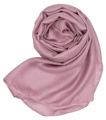 MAPIMANIA - Estolas para bodas mujer, chal rosa antiguo para vestidos de fiesta elegantes, pashmina ligera de verano 180x80, capa para invitada, bufanda en satén