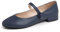 Feversole Mary Jane Lack Damenschuhe Flache Pumps geschlossen Bequeme Schuhe