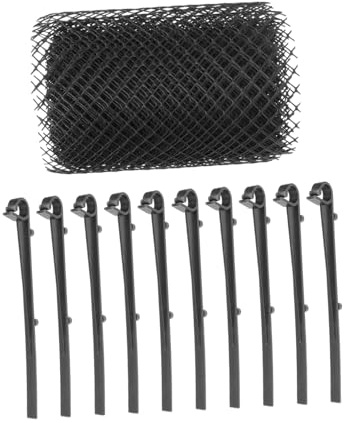 Operitacx Protector De Canalones De Plástico Malla De Jardinería Para Domésticos Escudo Anticaída De Rejilla Desagüe