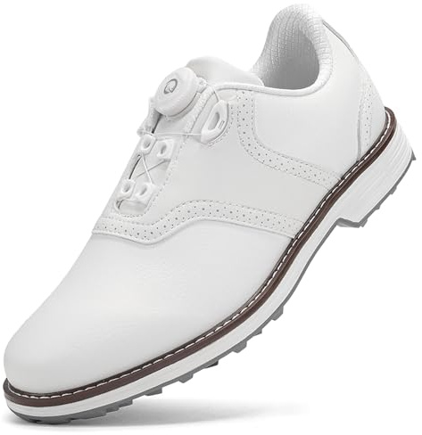 PENXZT Scarpe da Golf Professionali da Uomo, Traspiranti, Senza Tacchetti, Impermeabili, Antiscivolo,A,45 EU