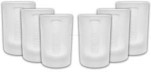 Jägermeister Shotglas Gläser-Set - 6x Shotgläser Milchglas weiss