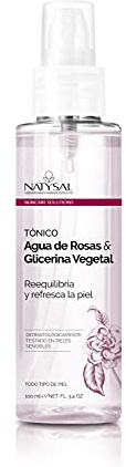 TÓNICO AGUA DE ROSAS & GLICERINA VEGETAL 100 ml | Limpieza y cuidado facial | Natysal