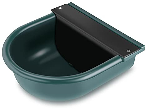 Ejoyous Distributeur d'eau Automatique de 4 L pour bétail, Robinet à Flotteur Abreuvoir Automatique avec Bouchon de Vidange pour Boeuf Chevaux Chèvre Mouton Boeuf Chien