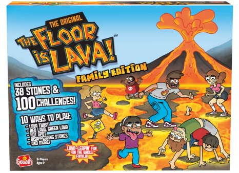 Goliath Games The Floor is Lava: Family Edition, Family Games, For 3+ Players, Ages 5+