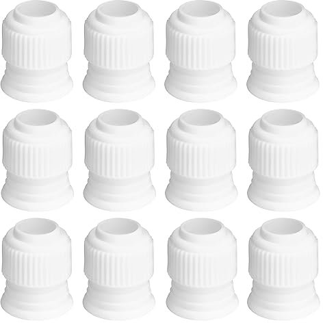 Tadipri Set di 12 Pezzi di Accoppiamento Bake Cake Decorating Decorazione Torte Set Bocchette Decorative Accessori per Cupcakes Pasta di Zucchero Pasticceria