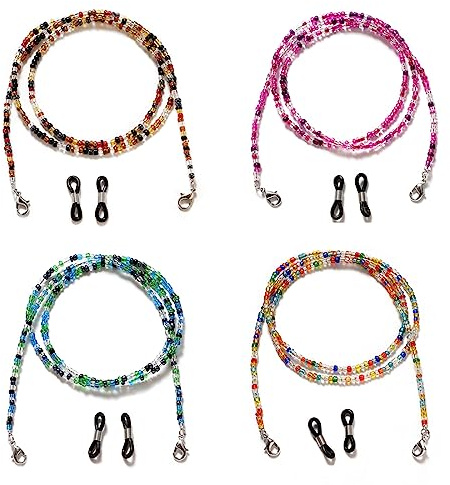 ZMREN Chaîne de Lunettes pour Femmes - Cordon et Bandeau avec Lanière pour le Cou