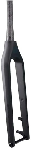 LYMFCFC Horquilla rígida de Fibra de Carbono para Bicicleta de montaña, Tubo cónico de 29 Pulgadas, Eje de Refuerzo de 1-1/2 Pulgadas, Freno de Disco de 15x110mm A,29in