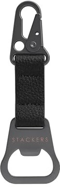 Stackers Black Bottle Opener Keyring