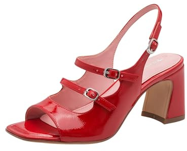 Tamaris Donna sandalo con tacco a blocco rosso 40 EU