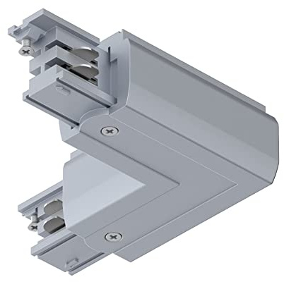 Paulmann 91371 ProRail3-Sistema de raíles (Pieza en L, Interior, 101 x 101 mm, máx. Sistema de rieles Plateado de 3680 W para Techo de Metal y plástico, Plata