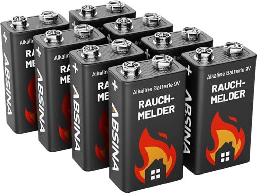 Absina 401005-8 batteri 6LR61 (9V) alkaliskt 9 V 8 st