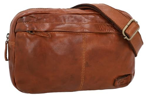 Gusti Umhängetasche Leder- Amara Damen Handtasche Ledertasche Vintage Braun Leder