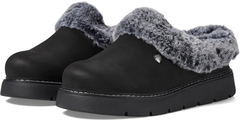 Skechers Keepsakes Lite Cozy Blend - Pantuflas para Mujer, Borde Negro, 39.5 EU