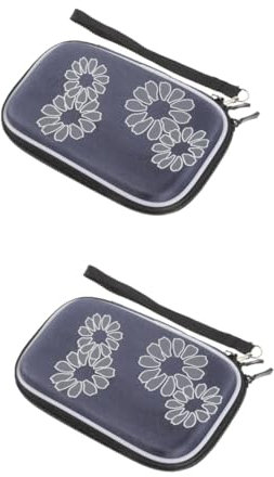 OSALADI 2pezzi Custodia Rigida Per Hard Disk Borsa Protettiva Per Accessori Design Compatto e Pratico Per Viaggi e Uso Quotidiano