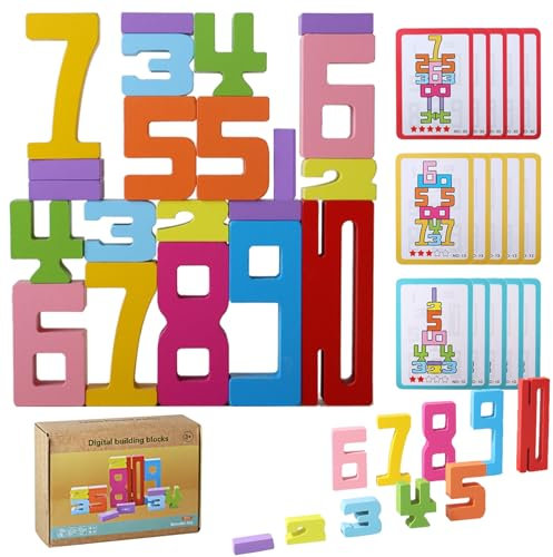 LETTERASHQP Torre apilable para bebé, torre apilable, juego de clasificación, juego de madera, forma de clasificación, juguete apilable, juguete de madera, juguete de motricidad, regalo para niñas y