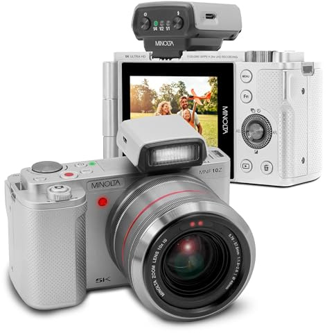 Minolta 72MP Camera w/10x Optical Zoom, Silver