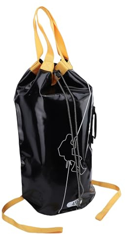 Oreilet Sac d'escalade en Corde, Sac de Rangement pour Corde en Plein Air, Seau à, à Dos, équipement d'exploration, Engrenages de Stockage en PVC pour Sauvetage Professionnel, Descente en Cascade