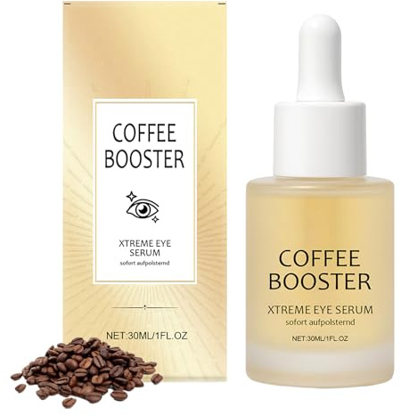 Sérum para ojos de Caffeine con ácido hialurónico, cuidado de ojos antienvejecimiento contra ojeras e hinchazón, suero hidratante para ojos suave y frescura, 30 ml