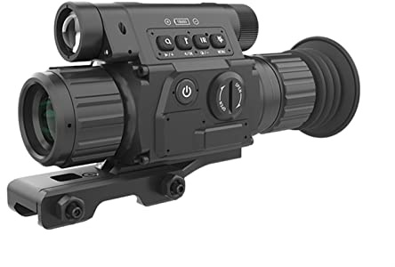 Dispositivo de visión Nocturna, NV009A/LRF Clip-on visión Nocturna mira telescópica infrarroja IR Digital Noche Monocular la-ser telémetro Registros de vídeo para(Nv009a)
