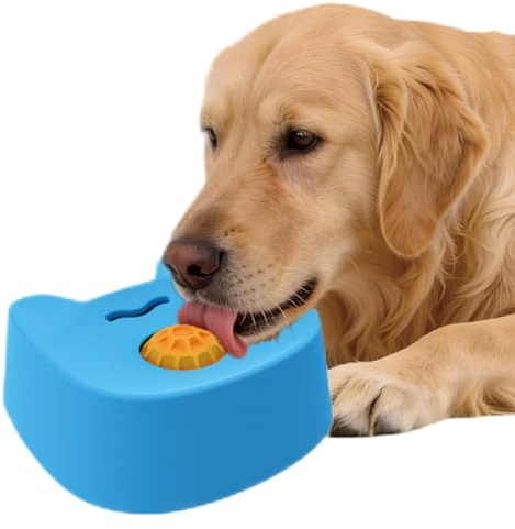 Con Palla Da Leccare Il Cane | Dispenser Interattivo Per, Palla Da Leccare Antiscivolo Per Cani, Per Mangiare Velocità, Allenamento Per L'alimentazione, Stimolanti Mentali, C