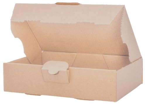 verpacking 200 maxibrevlådor 180 x 130 x 45 mm brun MB-2 [storlek och färg valbart] fraktkartong vikbar låda vikkartong maxibrev postförsändelse DHL-kompatibel enkelkorrugerad