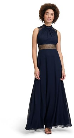 Vera Mont VM Damen 0104/4825 Partykleid, per Pack Blau (Night Sky 8541), 44 (Herstellergröße: 44)
