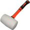 AERZETIX - Maza/Maceta/Martillo Cabeza de goma Blanco - Mango Naranja de TPR - 375mm 900gr - Herramienta para cerámica/Baldosas - Azulejos/Carpintero/Ebanista/Vidriero - C46078