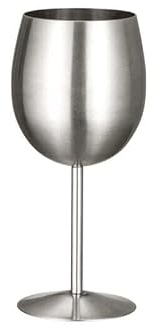 zalati Goblets 304 Edelstahl Rotwein Champagner Tasse für Party Trinken Abendessen – 300 ml