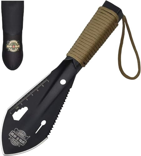 Paleta ultraligera para mochilero, pala de jardinería, pala de camping, pala portátil de supervivencia, para senderismo, jardín, multiherramienta con bolsa de transporte para cavar catole