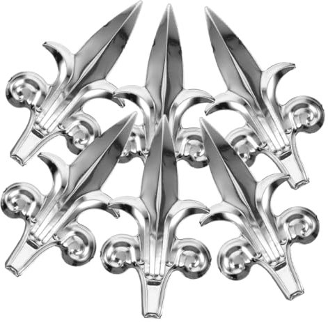 Angoily 6stücke Zaunspitze Metallpfostenspitze Zaunpfostenspitze Torpfostenspitze Zaundekoration Gartenzaunspitze Hofdekoration Rasendekoration Gartendekoration Zaun Topper Dekoration