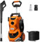 Pressure Washers 2000w 160Bar 450L/H Jet Washers Pressure Washers, Jet Wash with Adjustable 900ml Foam Cannon & Nozzle and Telescopic Handle, Power Pressure Washer for Patio/Car/Fences/Driveways/Home