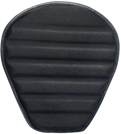 Ddujbtp Motorradsitzkissen, stoßdämpfend, schwarzer Schaumstoff, weich, bequem, Druckentlastung für lange Fahrten