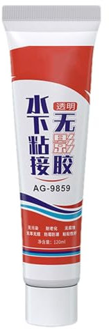 Adhesivo de transparente – Sellador aislante impermeable para acuarios | Sellador de tanques de peces plexiglás – Adhesivo de unión invisible anti fugas – Reparación para espejos y piscinas