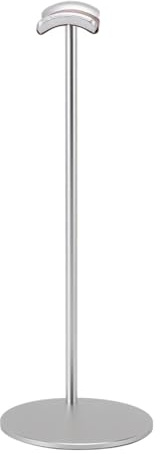 PUSOKEI Hållare för Stationära Headset |Hörlursställ i Aluminiumlegering med Stödstång och Solid Bas (Silver)