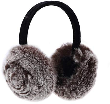 Onmygogo Plush Earmuff for Winter, Soft Warm and Foldable (Coffee)