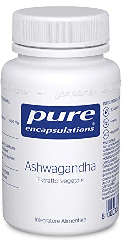 Pure Encapsulations - Ashwagandha Estratto Vegetale - Integratore Alimentare a Base di Ginseng Indiano per il Supporto delle Funzioni Cognitive e Articolari - 30 Capsule Vegetariane