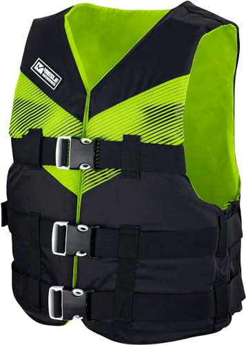 Mesle Gilet de Natation Adulte V210 50N, Aide à la Natation légère, Tailles XS - XL, 50-N Gilet de Flottaison pour Sup Paddle Wakeboard Kayak